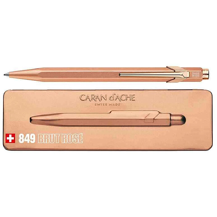 CARAN D'ACHE Stylo à bille 849 Brut Rosé, or rose
