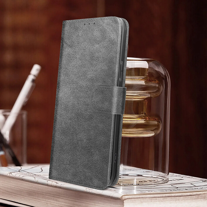 Acheter Avizar Housse iPhone 14 Pro Max Clapet Portefeuille Fonction Support Vidéo Gris