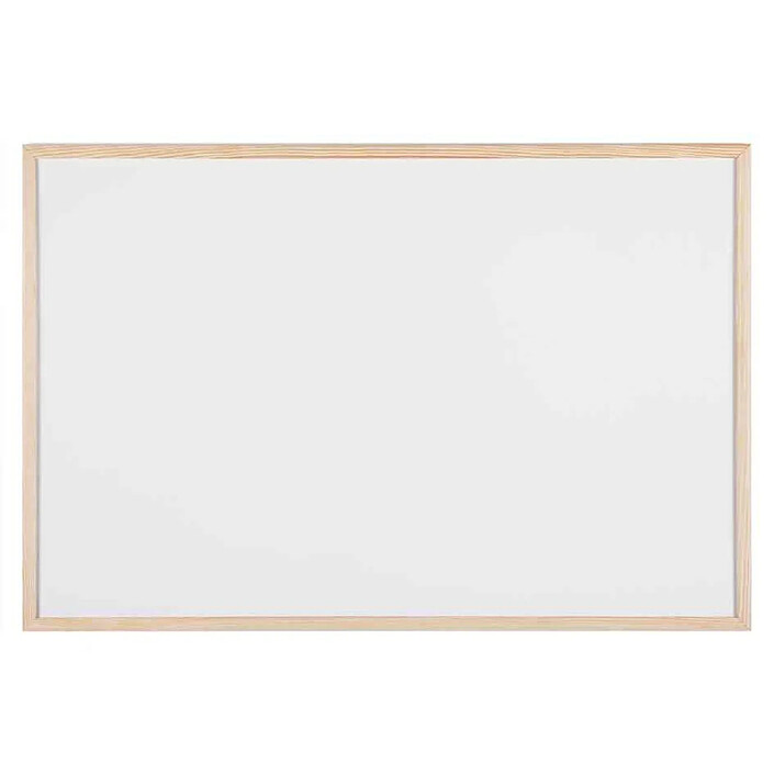 BI-OFFICE Tableau blanc, cadre en bois, (L)400 x (H)300 mm