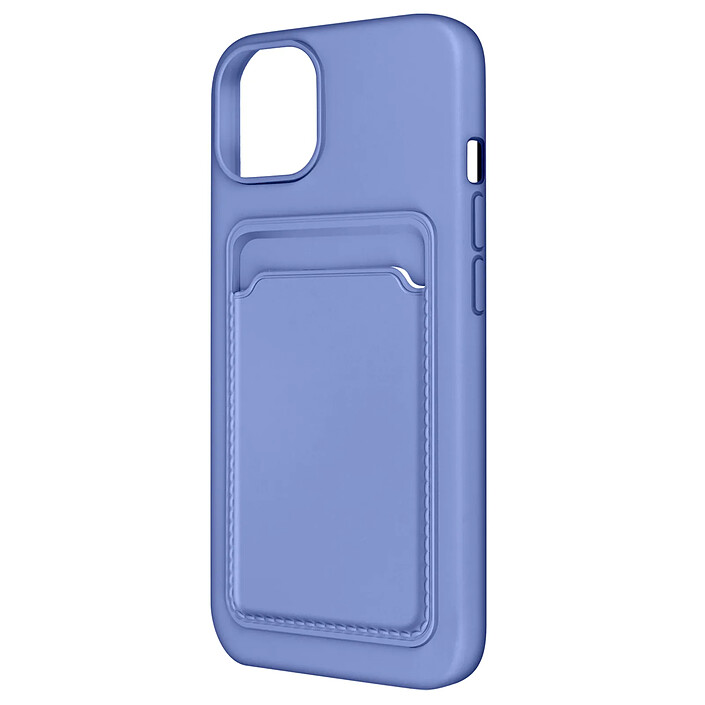 Forcell Coque iPhone 12 et 12 Pro Silicone Souple Porte-carte Forcell Violet