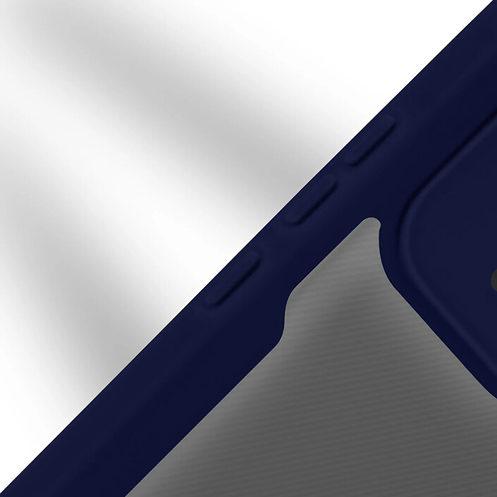 Avizar Coque Xiaomi Redmi 10C Dos Plexiglas et Avant Polymère Contour bleu pas cher