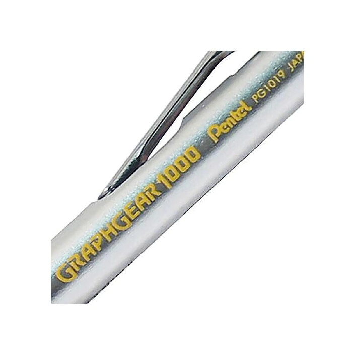 Avis PENTEL Portemines GRAPHGEAR 1000 Mine 0,9 mm Argent Jaune x 12