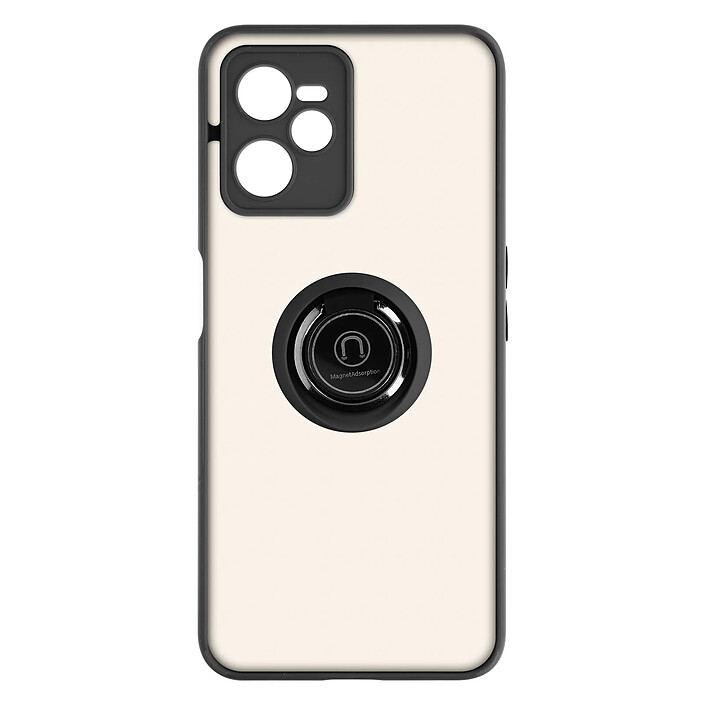 Avizar Coque Realme C35 Bi-matière Bague Métallique Support Vidéo noir