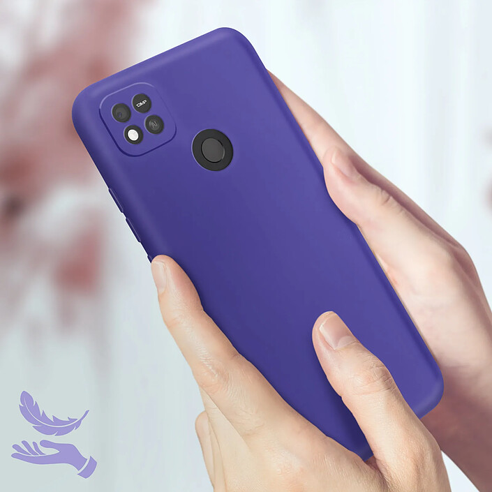 Acheter Avizar Coque Xiaomi Redmi 10A Silicone Semi-rigide Soft-touch Fine Violet
