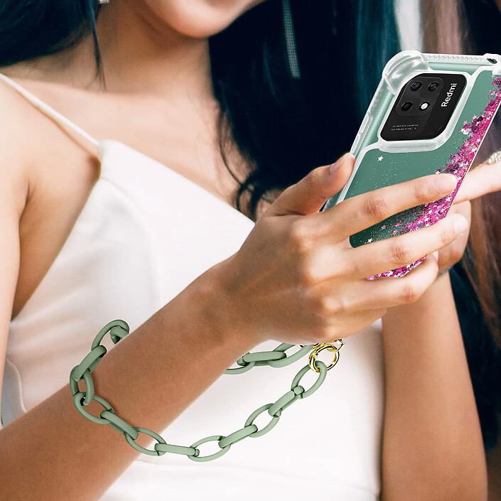 Avis moxie Bijou de Téléphone Chaîne Grosse Maille 58cm Moxie Série Milano Vert