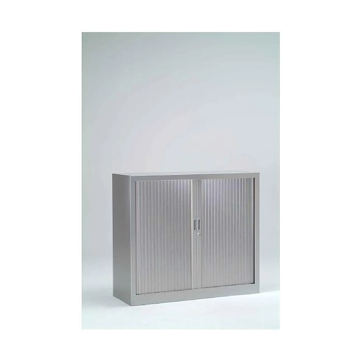 VINCO Armoire Monobloc H 70xL120xP43 cm 1 Tablette Alu Rideaux Alu