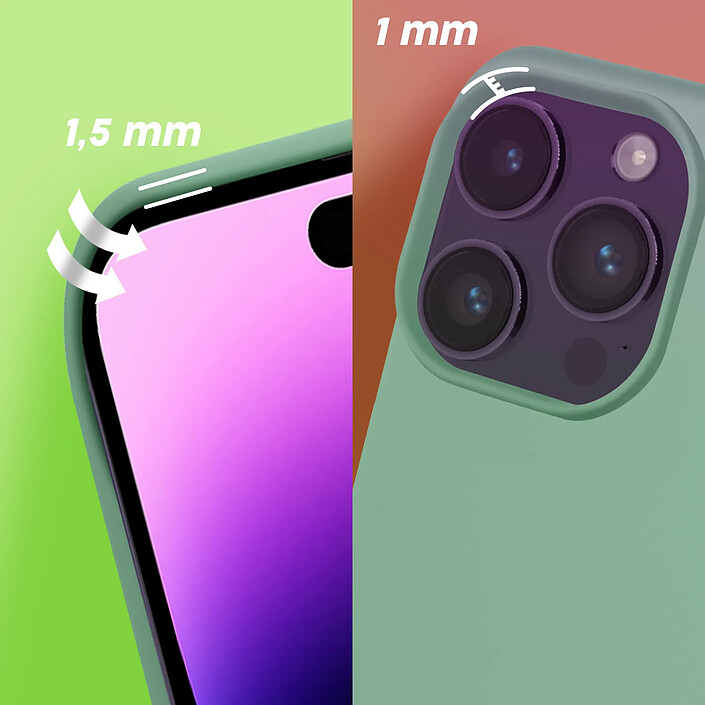 Moxie Coque pour iPhone 14 Pro Hybride Semi-rigide Fine Intérieur Doux Moxie menthe pas cher