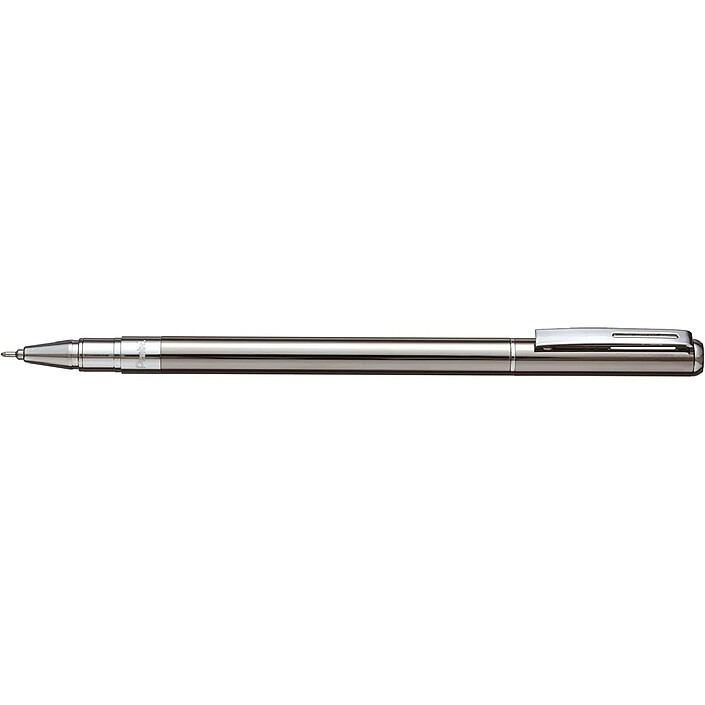 PENTEL Roller Encre Gel ENERGEL - Sterling -, Corps fin en métal, Noir x 12