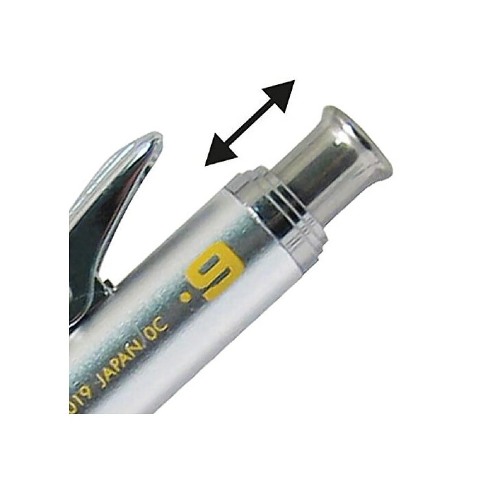 Acheter PENTEL Portemines GRAPHGEAR 1000 Mine 0,9 mm Argent Jaune x 12