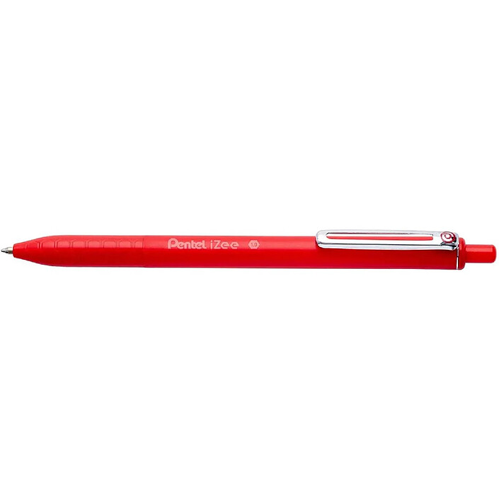 PENTEL Stylo à bille rétractable iZee, rouge x 12
