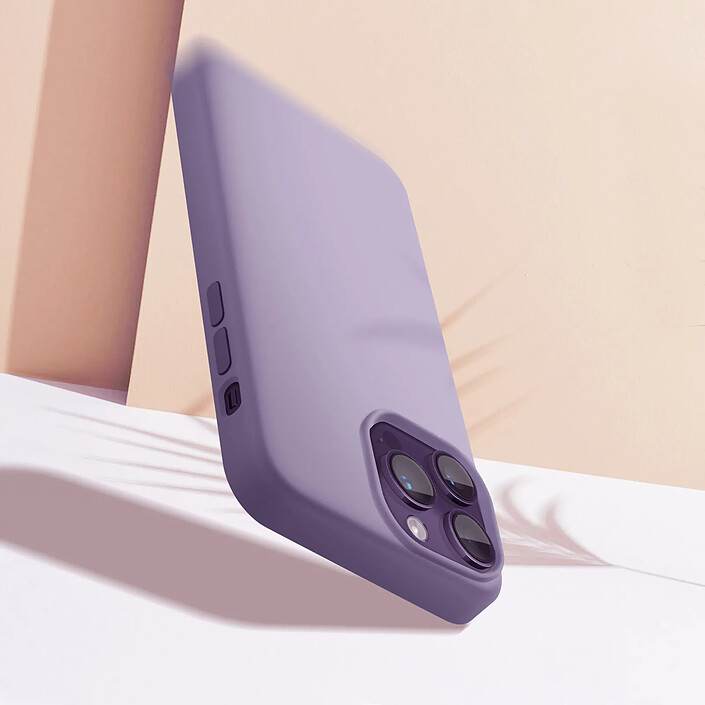 Avis Moxie Coque pour iPhone 14 Pro Semi-rigide Fine Légère Doux Moxie gris lavande