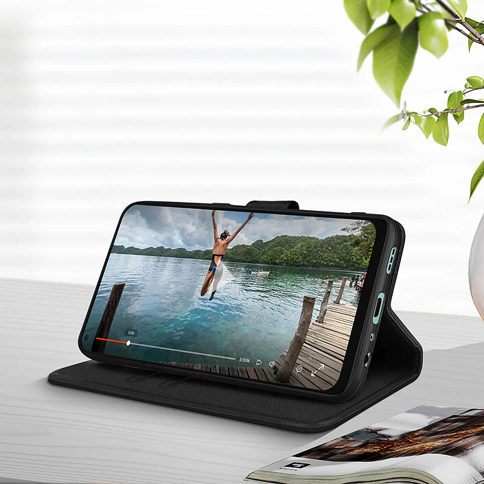 Avis Avizar Housse Oppo Reno 8 Lite 5G Clapet Portefeuille Fonction Support Vidéo Noir