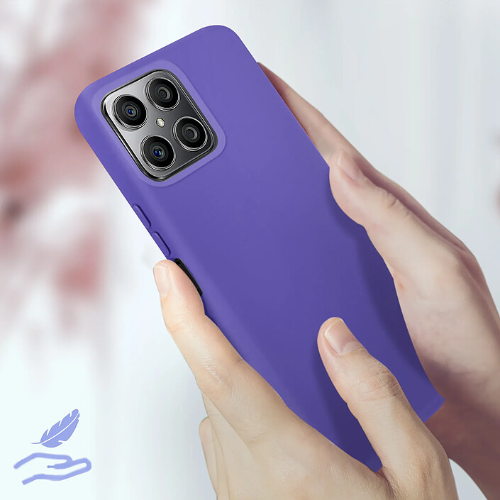 Acheter Avizar Coque Honor X8 Silicone Semi-rigide Soft-touch Fine Violet