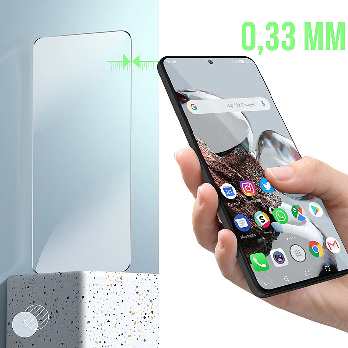 Avizar Verre trempé pour Xiaomi 12T et 12T Pro 9H Anti-rayures Anti-traces pas cher