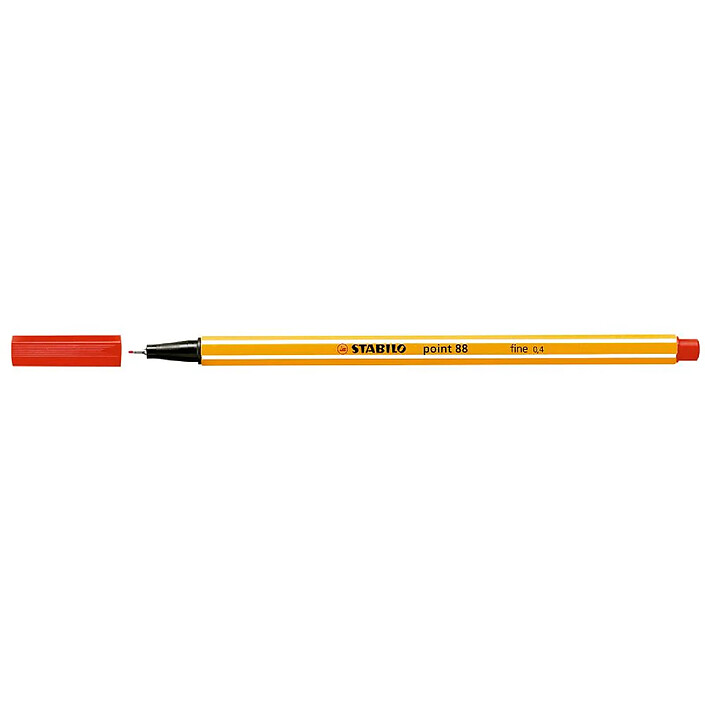 STABILO Stylo feutre POINT 88 pointe fine 0,4 mm rouge x 10