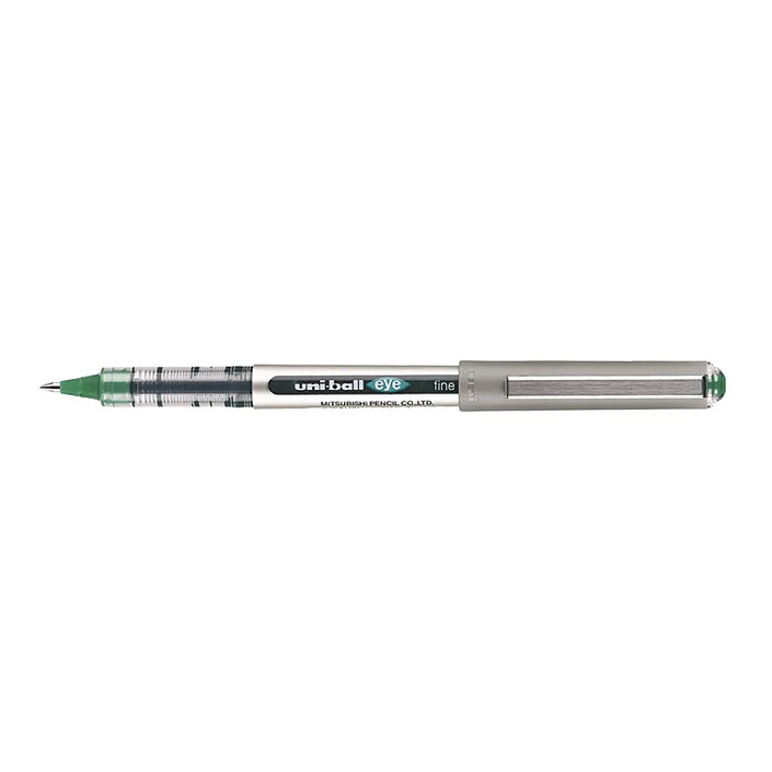 UNI-BALL Roller encre liquide EYE UB157 pointe moyenne 0,7mm vert x 12