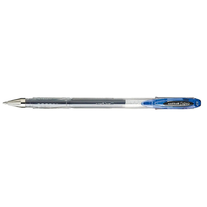 UNI-BALL Roller encre gel Signo UM120 pointe moyenne 0,7mm bleu x 12