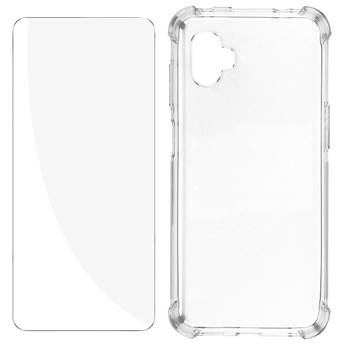 Avizar Pack Protection Samsung Xcover 6 Pro Coque Renforcée + Verre Trempé
