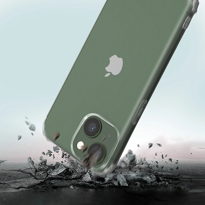 Avis Avizar Coque pour iPhone 13 Mini Silicone Gel Souple Renforcés Antichocs Transparent