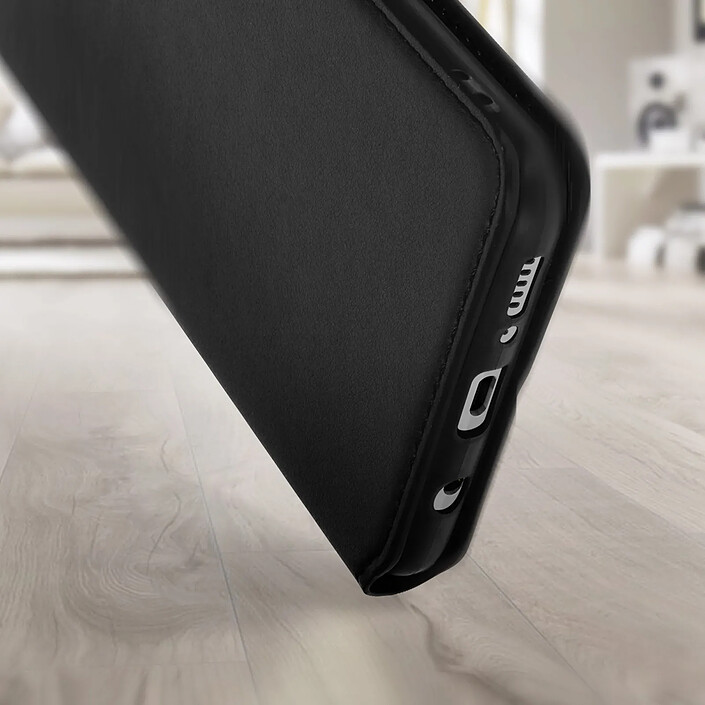 Avizar Housse pour Samsung Galaxy A51 Clapet Porte-cartes Fonction Support Vidéo Noir pas cher