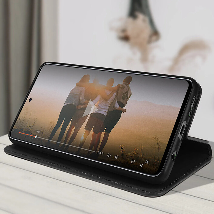 Acheter Avizar Housse pour Samsung Galaxy A51 Clapet Porte-cartes Fonction Support Vidéo Noir