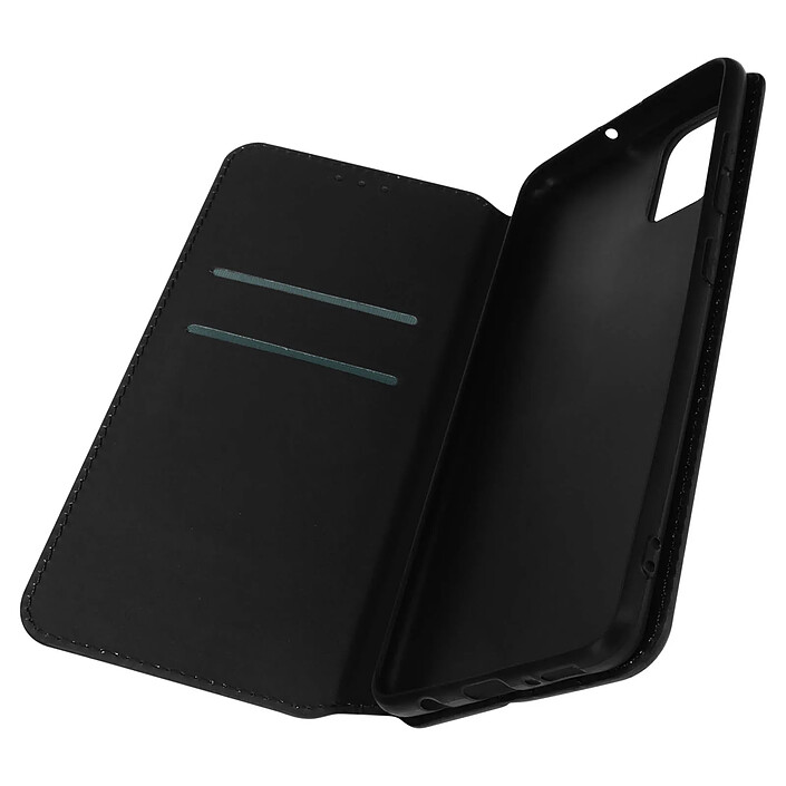 Avizar Housse pour Samsung Galaxy A51 Clapet Porte-cartes Fonction Support Vidéo Noir