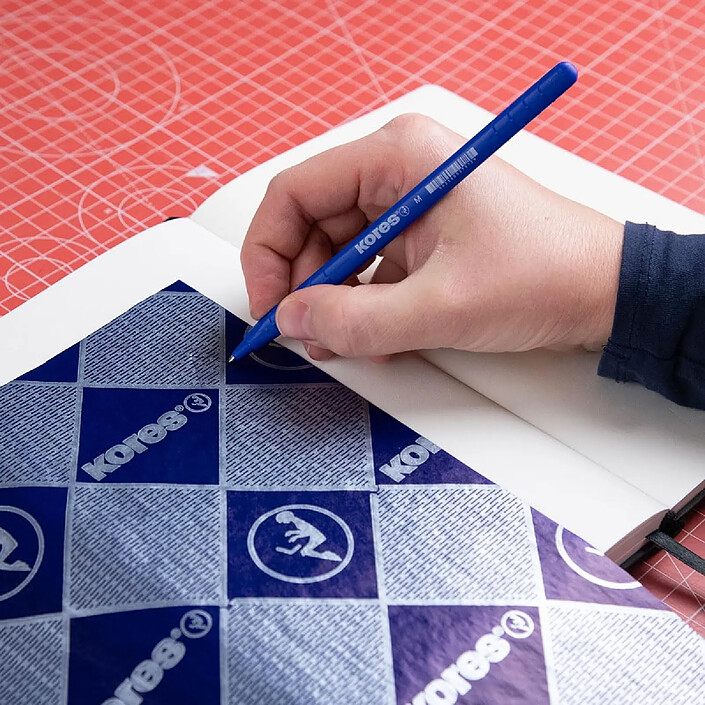 Acheter KORES Paquet de 10 feuilles papier carbone A4 écriture à la main bleu