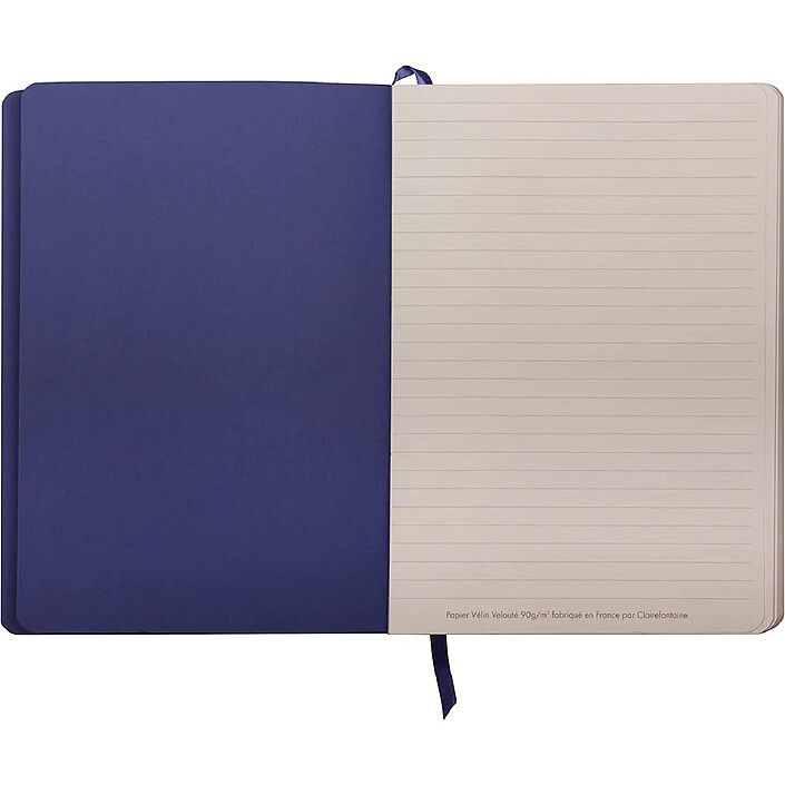 Acheter CLAIREFONTAINE CÉLESTE Carnet A5 souple 144 pages Cuir d'agneau Lignées Multicolores