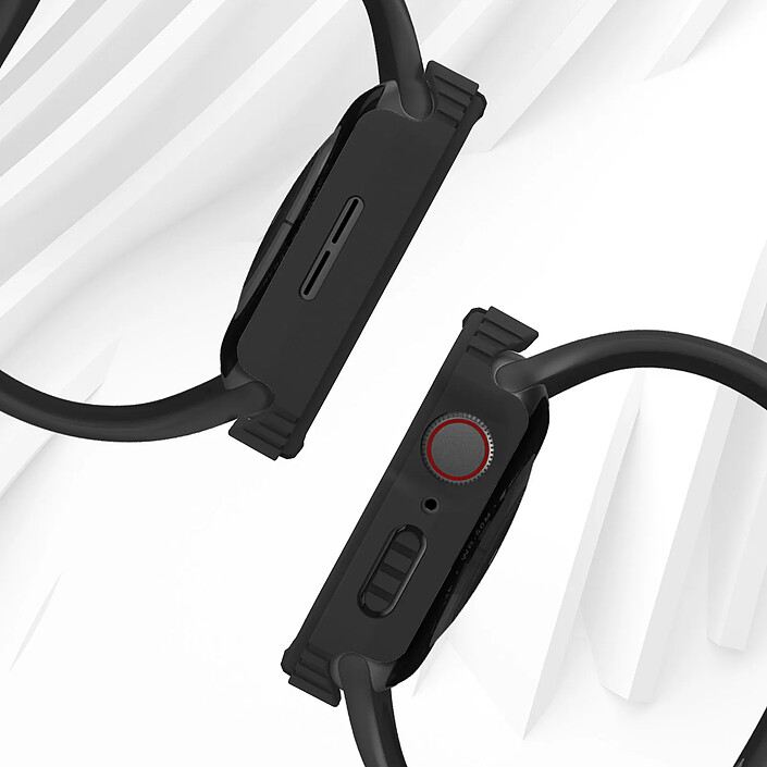 Avis Avizar Protection Intégrale Verre Trempé pour Apple Watch Series 6 / 5 / 4 / SE 44mm Noir Noir