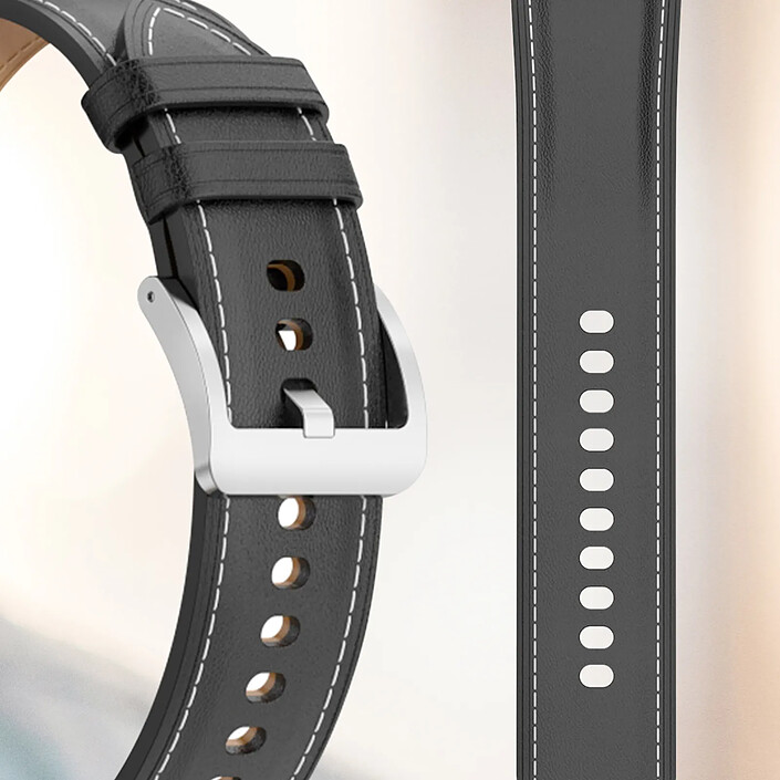 Acheter Avizar Bracelet Cuir pour Samsung Galaxy Watch 3 45mm pour Huawei Watch GT3 GT2 46mm