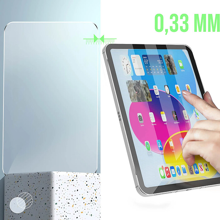Avizar Verre Trempé pour iPad 10.9 2022 / 11 2025 Anti-rayures Anti-traces Biseauté pas cher