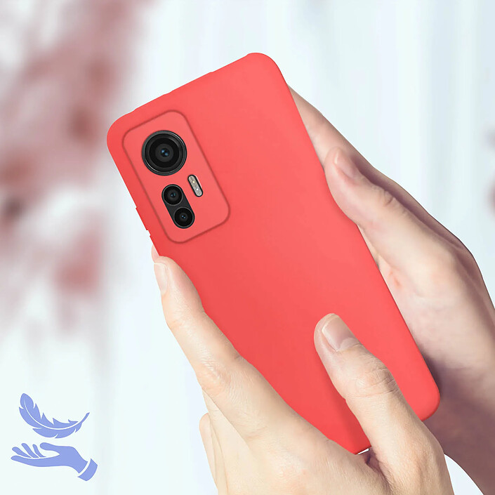 Acheter Avizar Coque Soft Touch pour Xiaomi 12 Lite en Silicone Semi-rigide Antidérapant Fuchsia