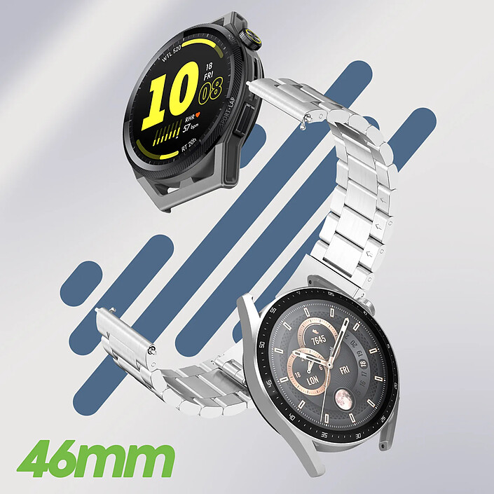 Avis Avizar Bracelet pour Huawei Watch GT Runner GT 3 46mm Maille Acier