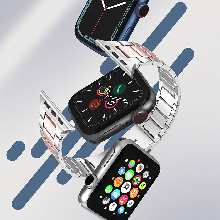 Acheter Avizar Bracelet pour Apple Watch 41mm / 40mm / 38 mm Maillons Acier /