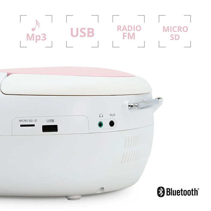 Avis Metronic 477185 - Lecteur CD Radio Eden Bluetooth, MP3 avec port USB, Lecteur carte Micro SD