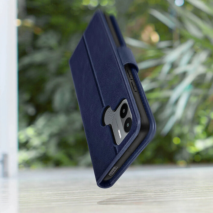Avis Avizar Housse pour Xiaomi Redmi A1 et A2 Clapet Portefeuille et Support Vidéo bleu nuit