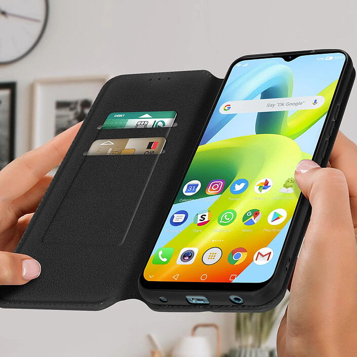 Avis Avizar Etui Portefeuille pour Xiaomi Redmi A2 Clapet Magnétique avec Support Noir