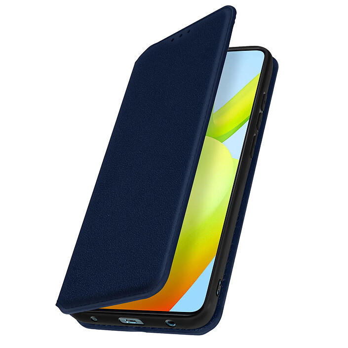 Avizar Etui Portefeuille pour Xiaomi Redmi A2 Clapet Magnétique avec Support Bleu