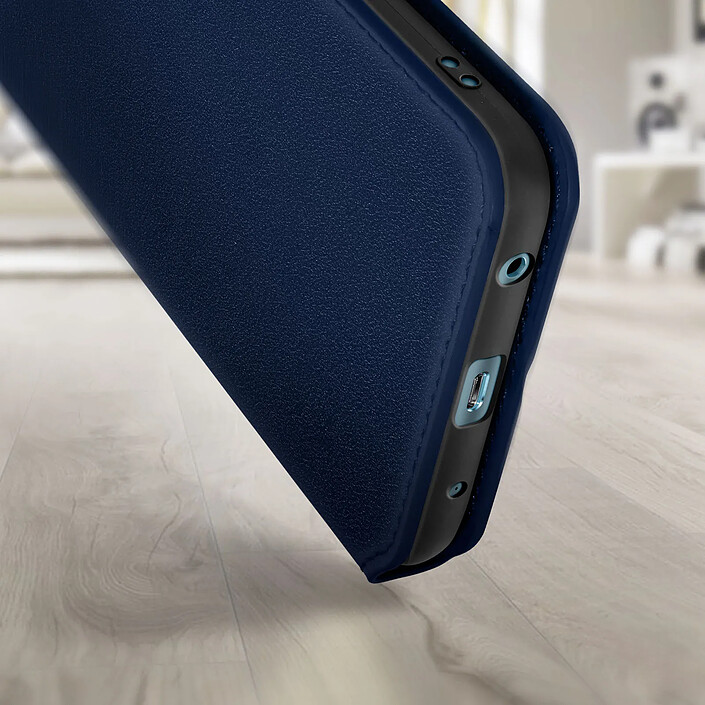 Avizar Etui Portefeuille pour Xiaomi Redmi A2 Clapet Magnétique avec Support Bleu pas cher