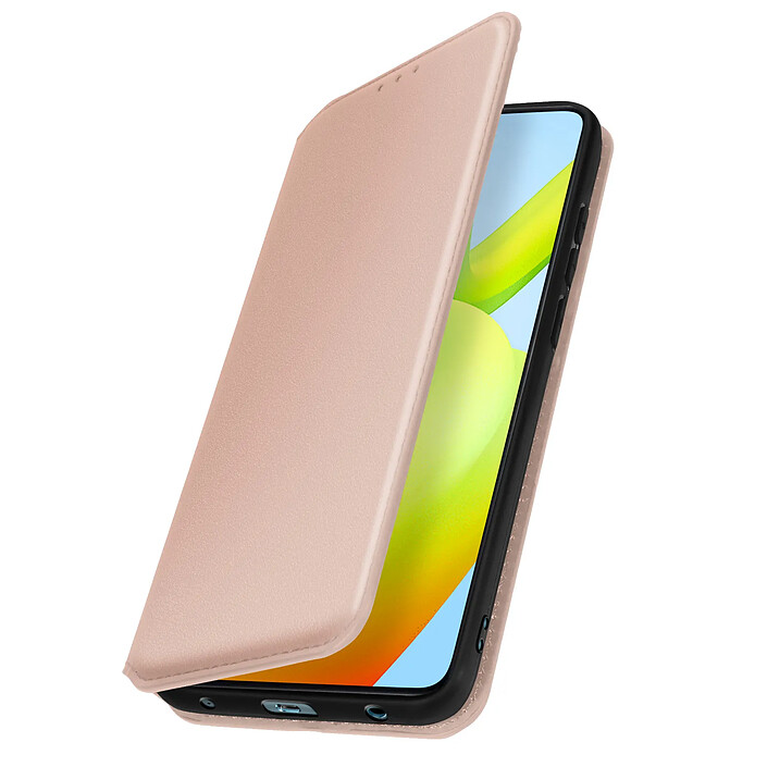 Avizar Etui Portefeuille pour Xiaomi Redmi A2 Clapet Magnétique avec Support Rose