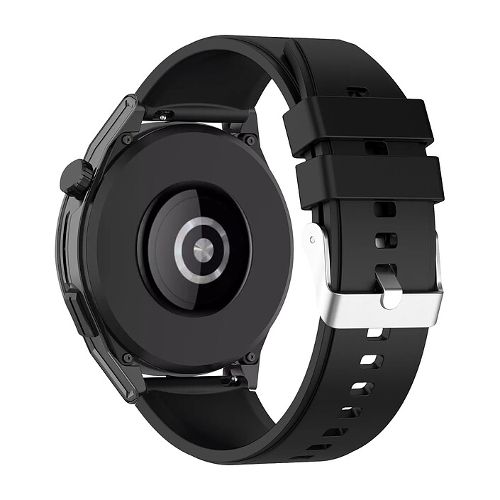Avizar Bracelet pour Huawei Watch GT Runner Silicone Renforcé Boucle Argentée