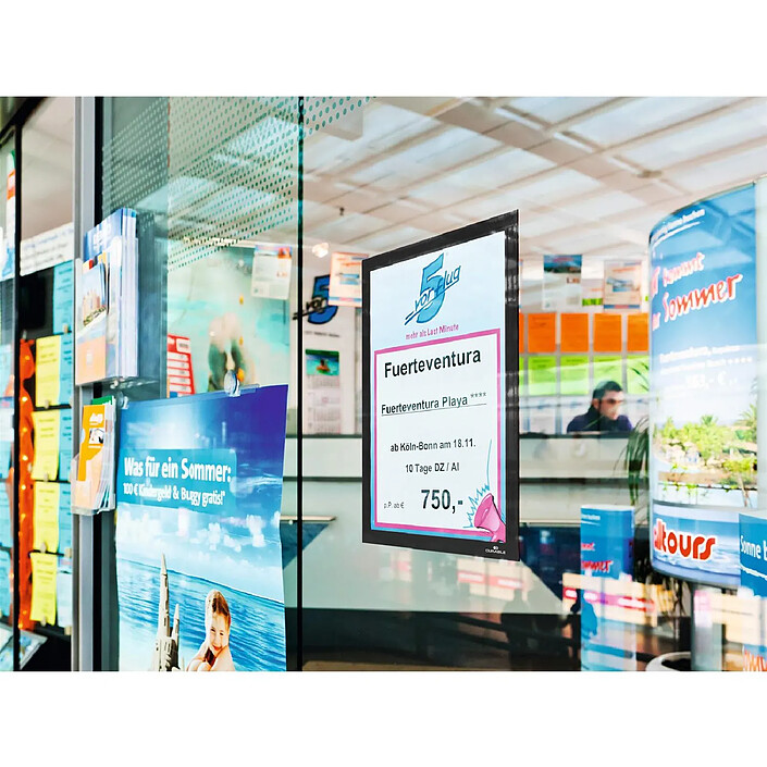 Acheter DURABLE Cadre Magnétique DURAFRAME A4 Adhésif Noir