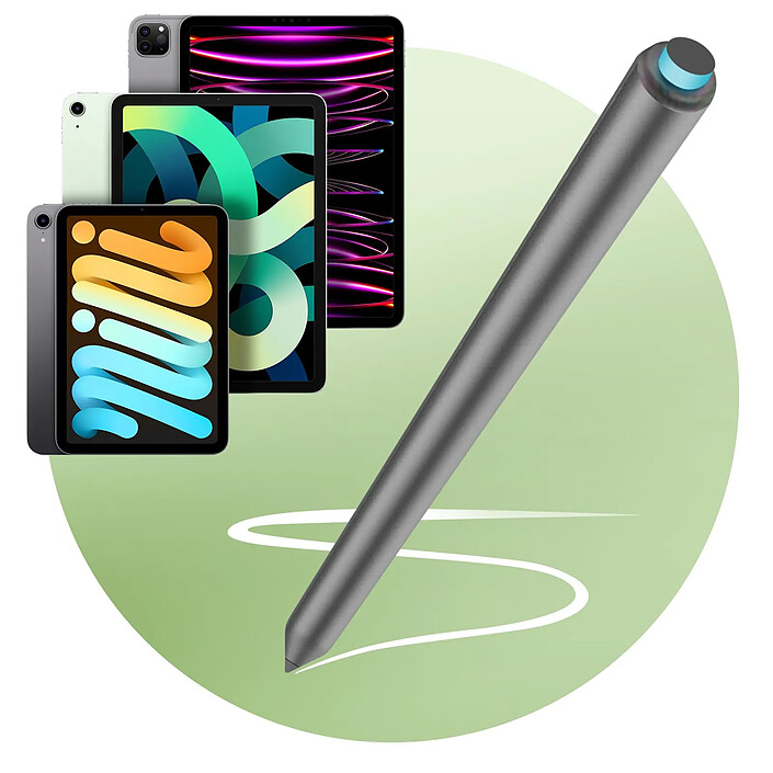 Adonit Stylet Tactile pour iPad série Neo Pro Compatible Fixation Magnétique Gris pas cher