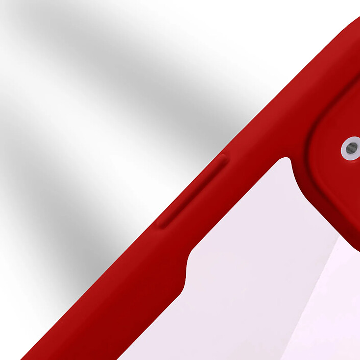 Avizar Coque Intégrale pour iPhone 14 Antichoc Dos Rigide Contour en Silicone Rouge pas cher
