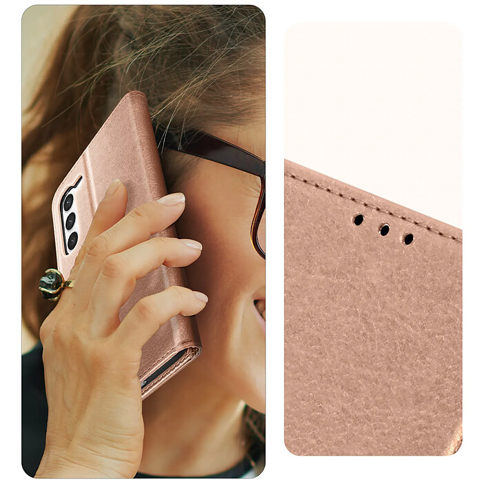 Acheter Avizar Housse Samsung Galaxy S23 Clapet Portefeuille Fonction Support Vidéo rose Chesterfield