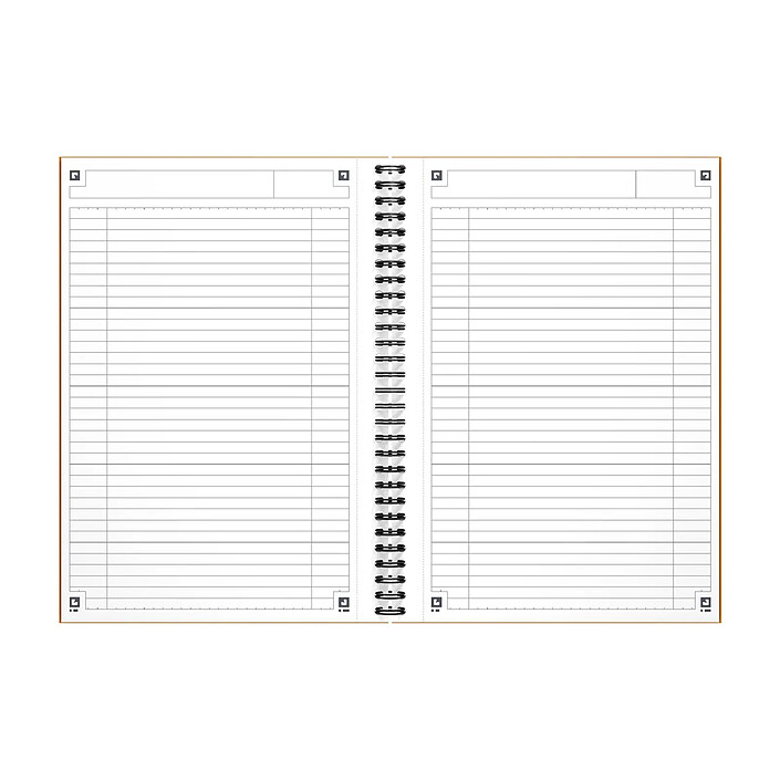 Avis OXFORD Notebook spiralé couverture rigide B5 160 Pages Ligné 6mm orange