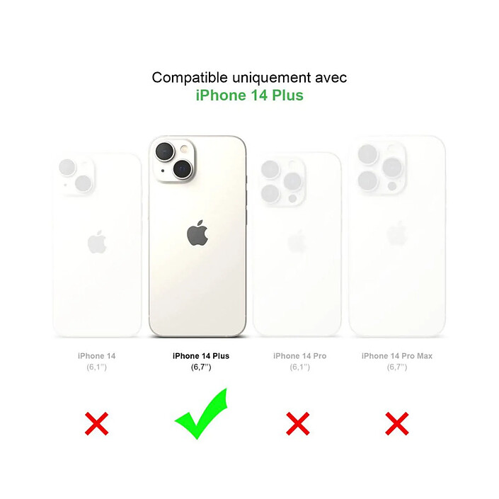 Avis Evetane Coque iPhone 14 Plus 360° intégrale Protection Avant et Arrière