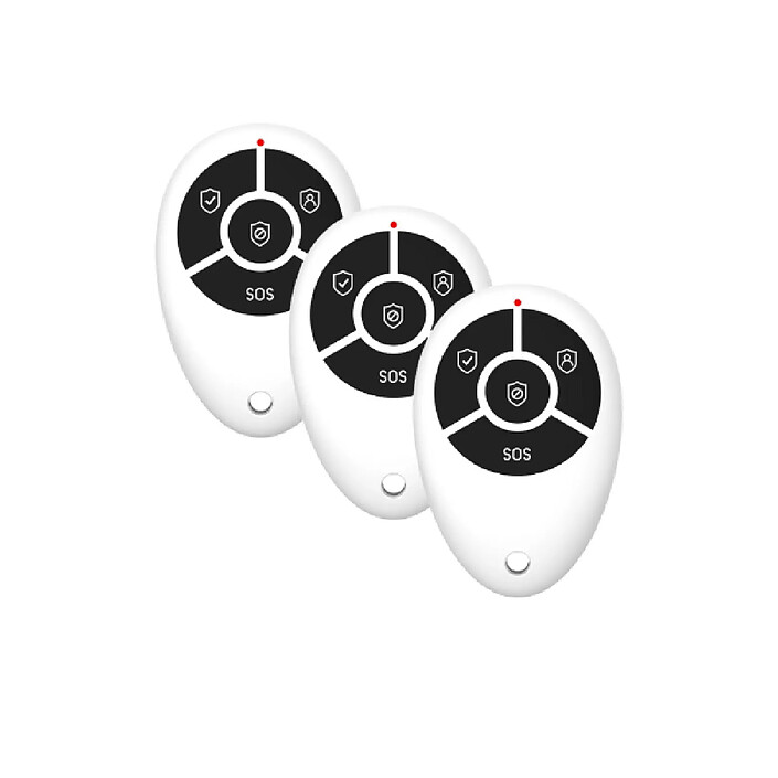 Daewoo - Pack de 3 Télécommandes supplémentaires WRC301 - Compatible Touch/TouchXL/Vigilia/Vigilia+
