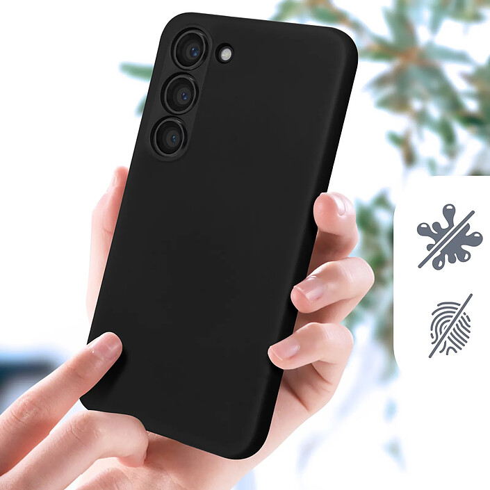 Acheter Avizar Coque pour Samsung Galaxy S23 Silicone Semi-rigide Finition Soft-touch Noir
