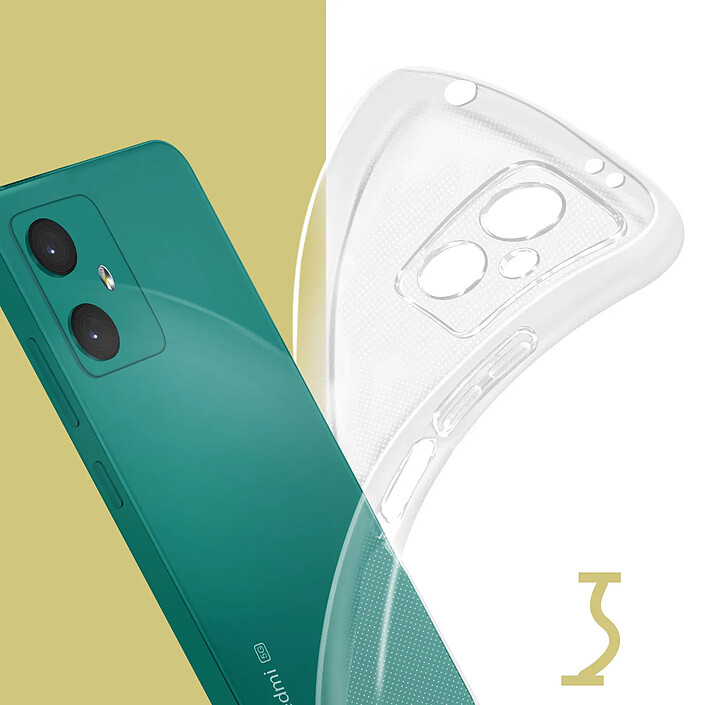 Avizar Coque Antichoc pour Redmi Note 12 5G modèle Classique en Silicone souple pas cher